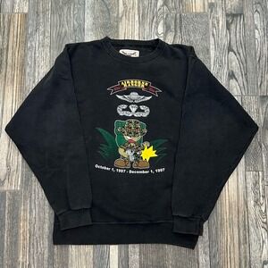 🔥🔥 Oarsman Vintage 90s Airborne Ranger‎ Military Crewneck Sweatshirt - EUC